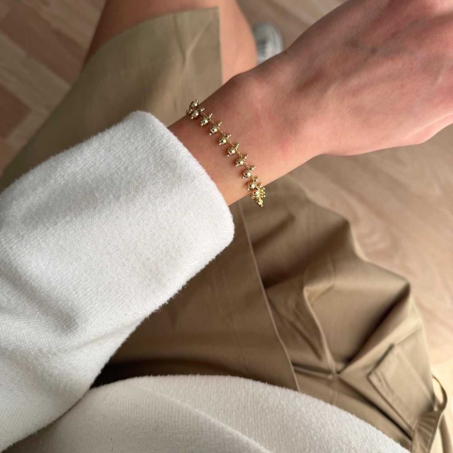Vergoldetes Golden Beads Armband ✨