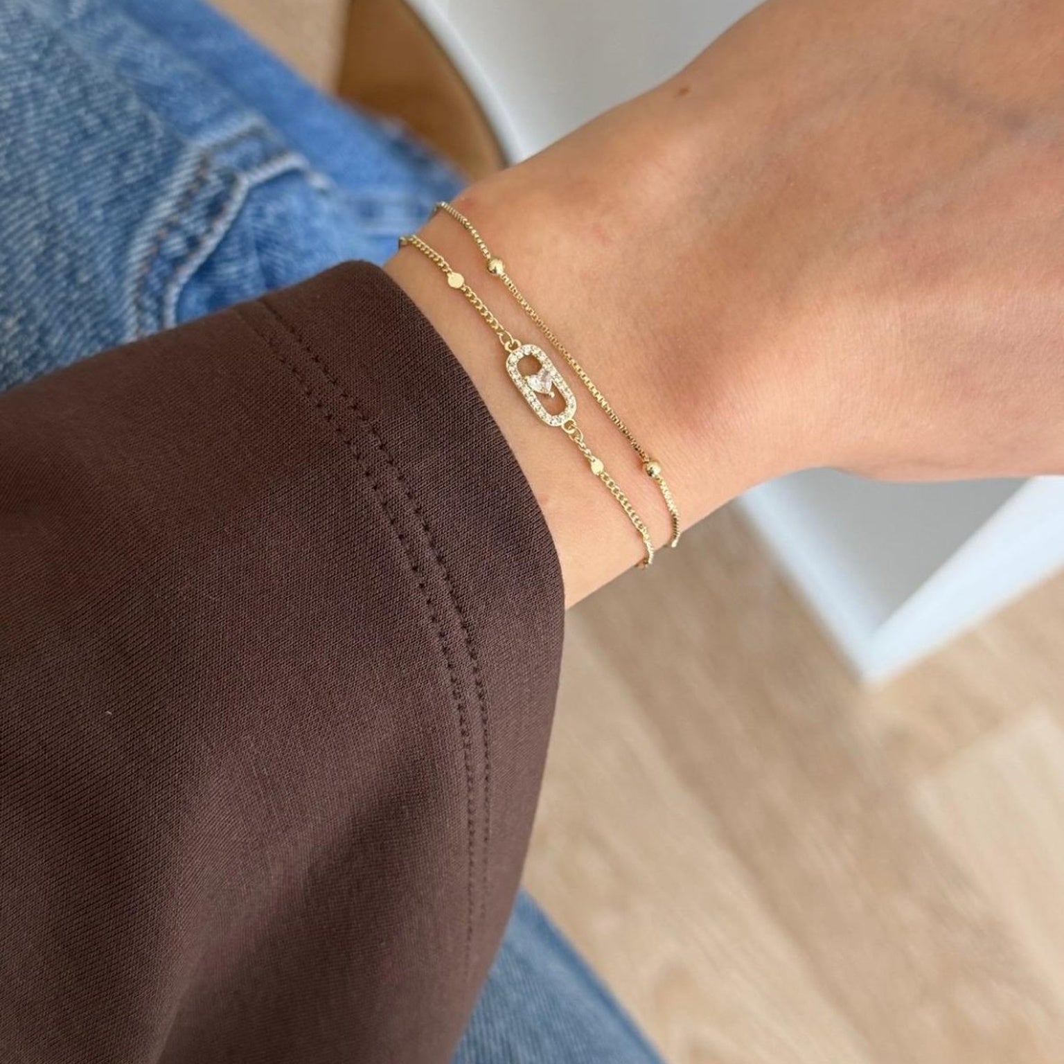 Vergoldetes Heart Charm Armband ✨