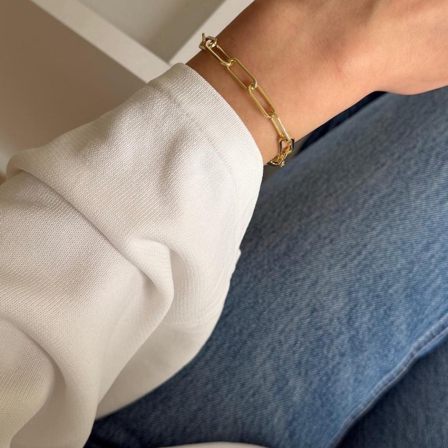 Vergoldetes Link Chain Armband ✨