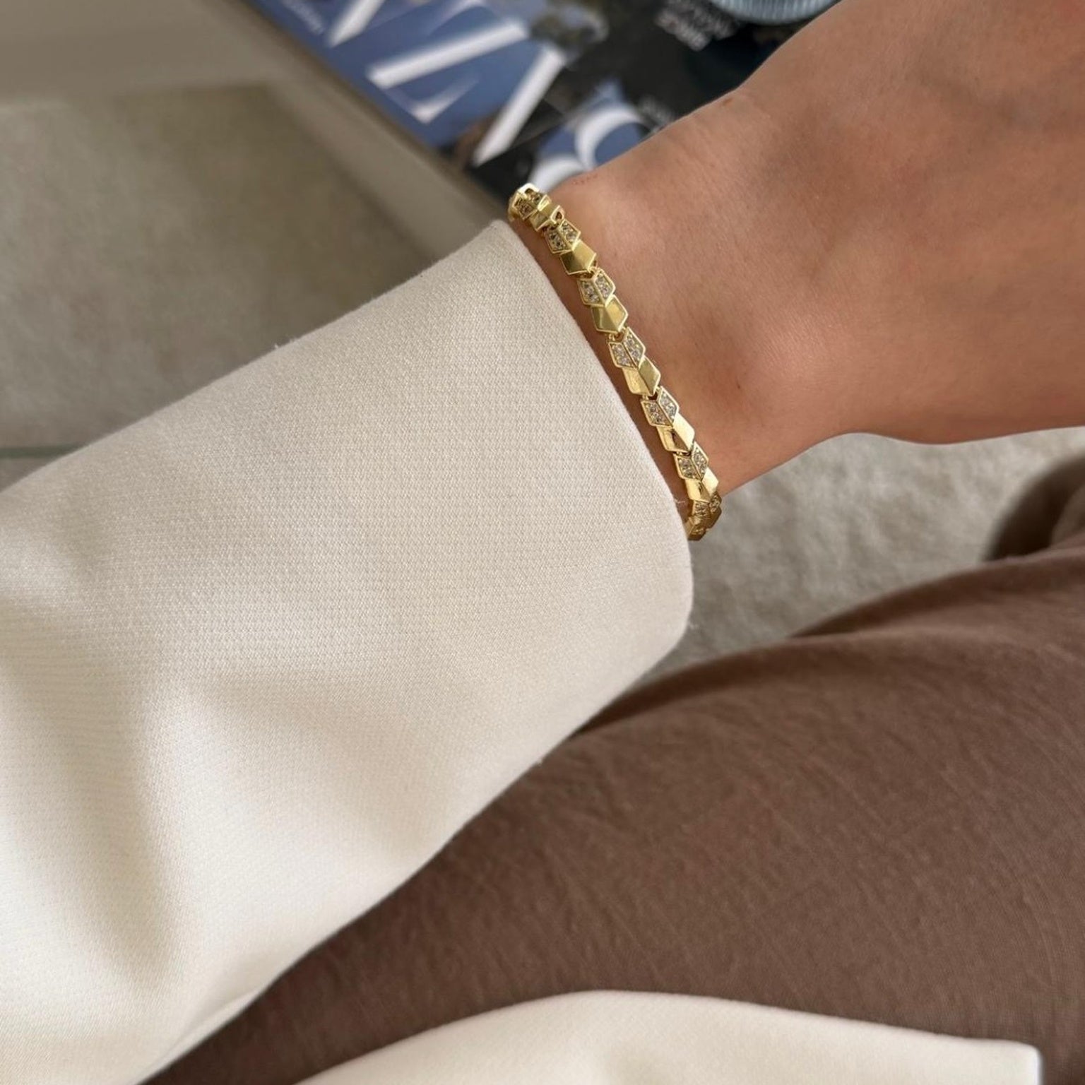 Vergoldetes Luxe Pattern Armband ✨