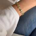 Vergoldetes Kleeblatt Armband mit Zirkonia ✨