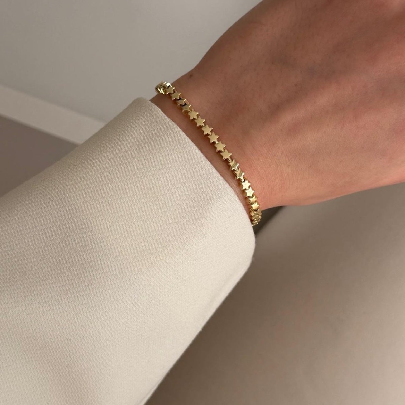 Vergoldetes Star Chain Armband ✨